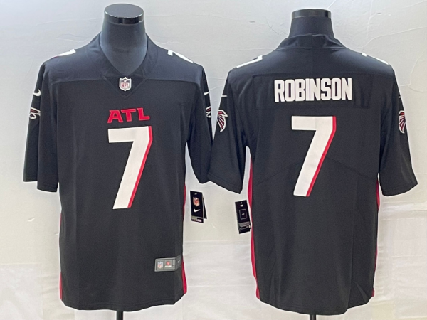 Men Atlanta Falcons #7 Bijan Robinson Black 2023 Draft Vapor Untouchable Limited Stitched Football Jersey