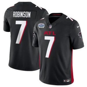 Men Atlanta Falcons #7 Bijan Robinson Black 2023 F.U.S.E. Prem1ere Patch Vapor Untouchable Limited Football Stitched Jersey