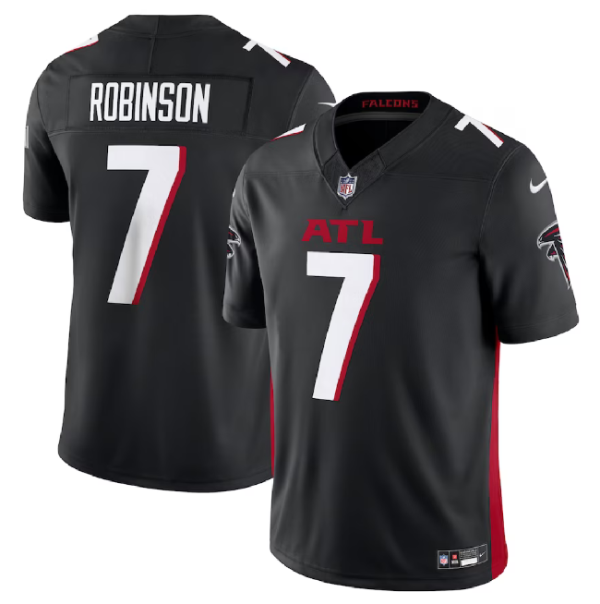 Men Atlanta Falcons #7 Bijan Robinson Black 2023 F.U.S.E. Vapor Untouchable Limited Football Stitched Jersey