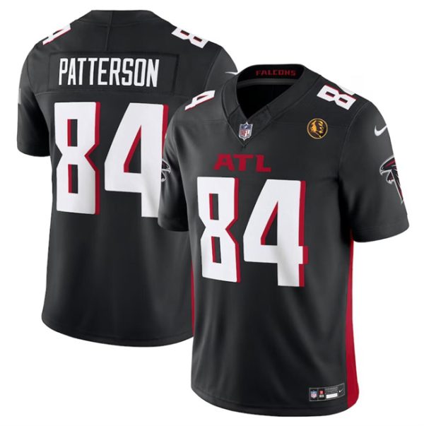 Men Atlanta Falcons #84 Cordarrelle Patterson Black 2023 F.U.S.E. With John Madden Patch Vapor Limited Football Stitched Jersey