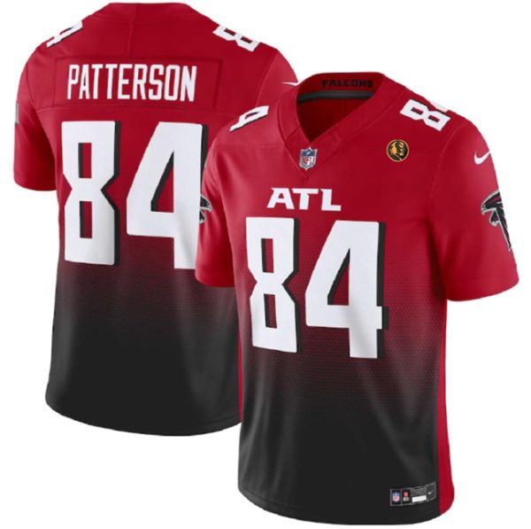 Men Atlanta Falcons #84 Cordarrelle Patterson Red/Black 2023 F.U.S.E. With John Madden Patch Vapor Limited Football Stitched Jersey