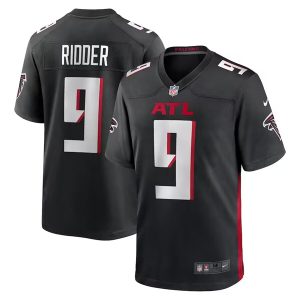 Men Atlanta Falcons #9 Desmond Ridder Black Stitched Game Football Jersey