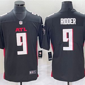 Men Atlanta Falcons #9 Desmond Ridder New Black Vapor Untouchable Limited Stitched Jersey