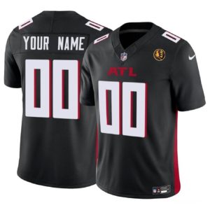 Men Atlanta Falcons Active Player Custom Black 2023 F.U.S.E. With John Madden Patch Vapor Limited Football Stitched Jersey