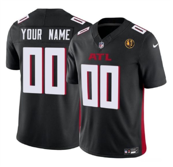 Men Atlanta Falcons Active Player Custom Black 2023 F.U.S.E. With John Madden Patch Vapor Limited Football Stitched Jersey