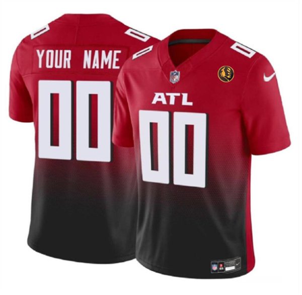 Men Atlanta Falcons Active Player Custom Red 2023 F.U.S.E. With John Madden Patch Vapor Limited Football Stitched Jersey