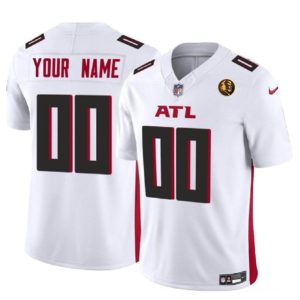 Men Atlanta Falcons Active Player Custom White 2023 F.U.S.E. With John Madden Patch Vapor Limited Football Stitched Jersey