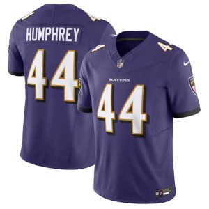 Men Baltimore Ravens #44 Marlon Humphrey Purple 2023 F.U.S.E Vapor Jersey