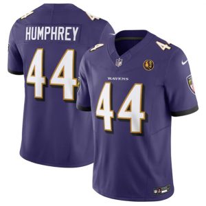 Men Baltimore Ravens #44 Marlon Humphrey Purple 2023 F.U.S.E. With John Madden Patch Vapor Limited Football Stitched Jersey