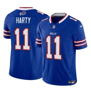 Men Buffalo Bills #11 Deonte Harty Blue 2023 F.U.S.E. Vapor Untouchable Limited Football Stitched Jersey