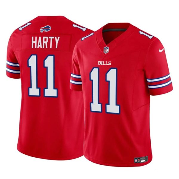 Men Buffalo Bills #11 Deonte Harty Red 2023 F.U.S.E. Vapor Untouchable Limited Football Stitched Jersey