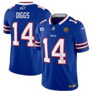 Men Buffalo Bills #14 Stefon Diggs Blue 2023 F.U.S.E. With 3-star C Ptach And John Madden Patch Vapor Limited Football Stitched Jersey