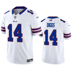 Men Buffalo Bills #14 Stefon Diggs White 2023 F.U.S.E. Vapor Untouchable Limited Stitched Jersey