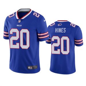 Men Buffalo Bills #20 Nyheim Hines Blue Vapor Untouchable Limited Stitched Jersey