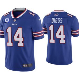 Men Buffalo Bills 2022 #14 Stefon Diggs Royal Blue With 2-star C Patch Vapor Untouchable Limited Stitched NFL Jersey