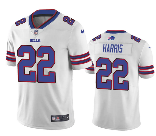 Men Buffalo Bills #22 Damien Harris White Vapor Untouchable Limited Stitched Jersey