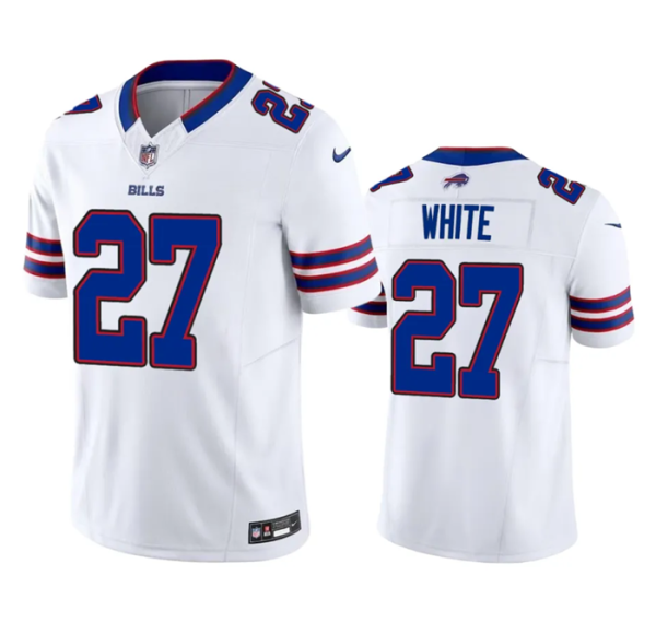 Men Buffalo Bills #27 Tre'Davious White White 2023 F.U.S.E. Vapor Untouchable Limited Stitched Jersey