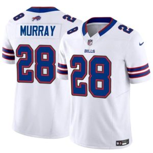 Men Buffalo Bills #28 Latavius Murray White 2023 F.U.S.E. Vapor Untouchable Limited Football Stitched Jersey