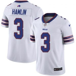 Men Buffalo Bills #3 Damar Hamlin White Vapor Untouchable Limited Stitched Jersey