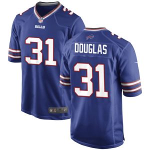 Men Buffalo Bills #31 Rasul Douglas Blue Stitched Football Game Jersey