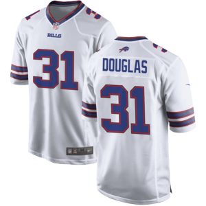 Men Buffalo Bills #31 Rasul Douglas White Stitched Football Game Jersey