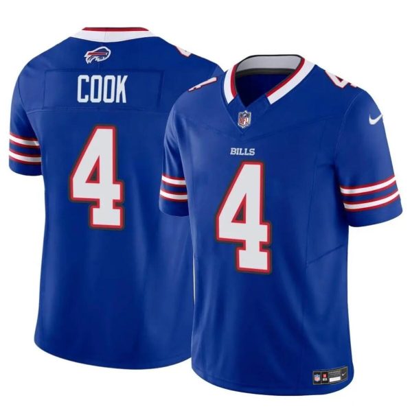 Men Buffalo Bills #4 James Cook Blue 2023 F.U.S.E. Vapor Untouchable Limited Football Stitched Jersey