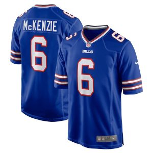 Men Buffalo Bills #6 Isaiah McKenzie Royal Stitched Game Jersey