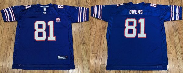 Men Buffalo Bills #81 Terrell Owens Blue Football Stitched Jersey