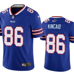 Men Buffalo Bills #86 Dalton Kincaid Blue 2023 Draft Vapor Untouchable Limited Stitched Football Jersey