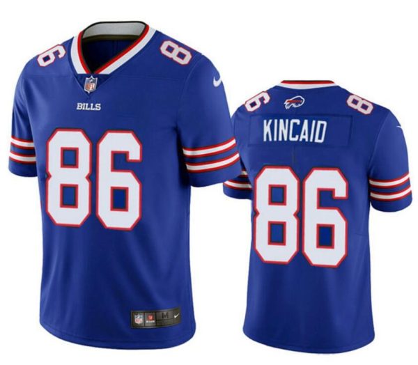 Men Buffalo Bills #86 Dalton Kincaid Blue 2023 Draft Vapor Untouchable Limited Stitched Football Jersey