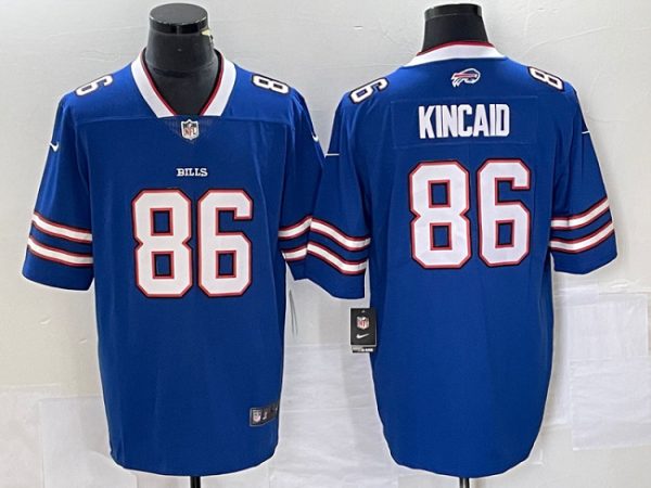 Men Buffalo Bills #86 Dalton Kincaid Blue Vapor Untouchable Limited Football Stitched Jersey