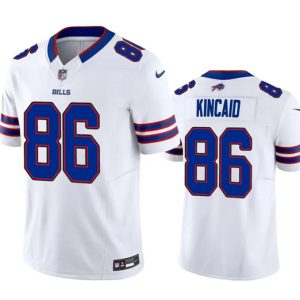 Men Buffalo Bills #86 Dalton Kincaid White 2023 F.U.S.E. Vapor Untouchable Stitched Football Jersey