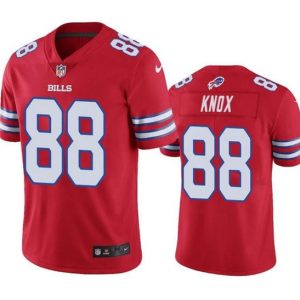 Men Buffalo Bills #88 Dawson Knox Red Vapor Untouchable Limited Stitched Jersey