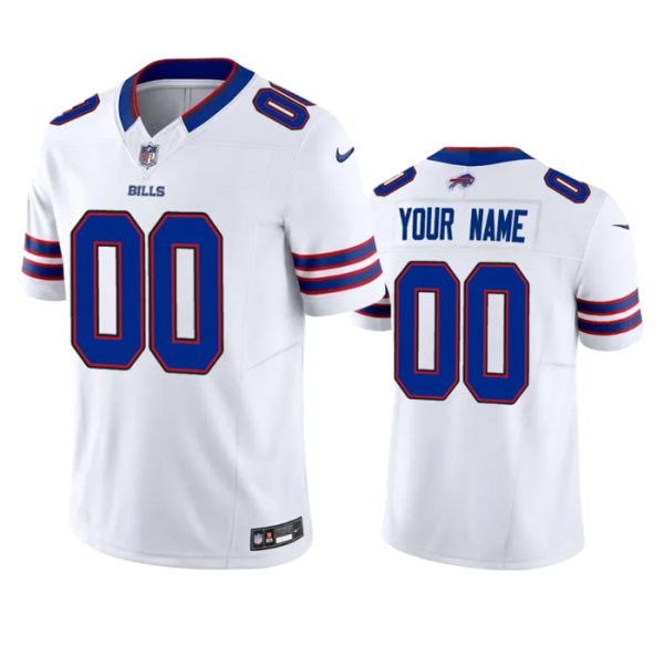 Men Buffalo Bills Active Player Custom White 2023 F.U.S.E. Vapor Untouchable Limited Stitched Jersey