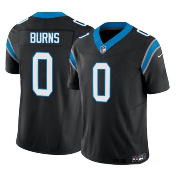 Men Carolina Panthers #0 Brian Burns Black 2023 F.U.S.E. Vapor Untouchable Football Stitched Jersey