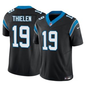 Men Carolina Panthers #19 Adam Thielen Black 2023 F.U.S.E. Vapor Untouchable Football Stitched Jersey