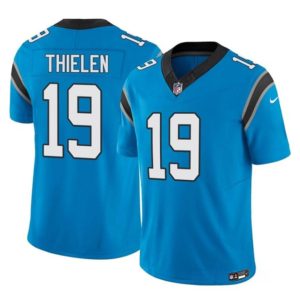 Men Carolina Panthers #19 Adam Thielen Blue 2023 F.U.S.E. Vapor Untouchable Football Stitched Jersey