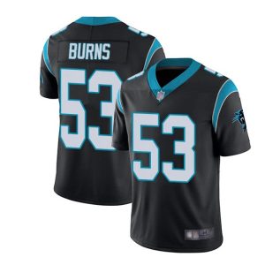 Men Carolina Panthers #53 Brian Burns Black Vapor Untouchable Limited Stitched Jersey