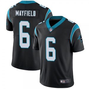 Men Carolina Panthers #6 Baker Mayfield Black Vapor Untouchable Limited Stitched Jersey