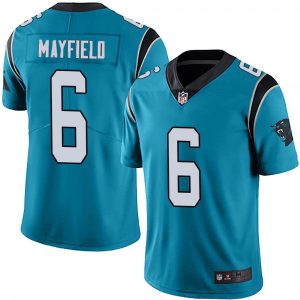 Men Carolina Panthers #6 Baker Mayfield Blue Vapor Untouchable Limited Stitched Jersey