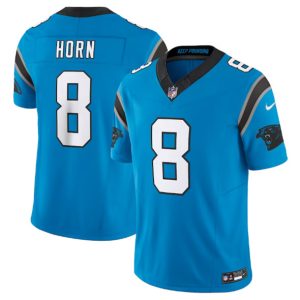 Men Carolina Panthers #8 Jaycee Horn Blue 2023 F.U.S.E. Vapor Untouchable Stitched Football Jersey