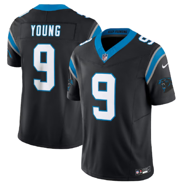 Men Carolina Panthers #9 Bryce Young Black 2023 F.U.S.E. Vapor Untouchable Football Stitched Jersey