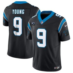 Men Carolina Panthers #9 Bryce Young Black 2023 F.U.S.E. With 1-Star C Patch Vapor Untouchable Football Stitched Jersey