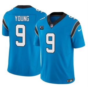 Men Carolina Panthers #9 Bryce Young Blue 2023 F.U.S.E. With 1-Star C Patch Vapor Untouchable Football Stitched Jersey