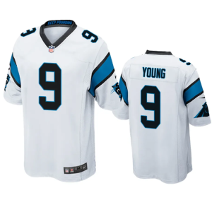 Men Carolina Panthers #9 Bryce Young White Stitched Game Jersey