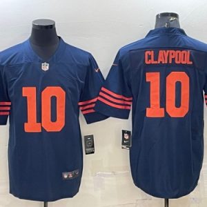 Men Chicago Bears #10 Chase Claypool Navy Color Rush Limited Stitched Football Jersey