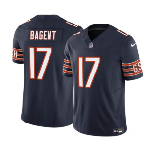 Men Chicago Bears #17 Tyson Bagent Navy 2023 F.U.S.E. Vapor Untouchable Limited Football Stitched Jersey