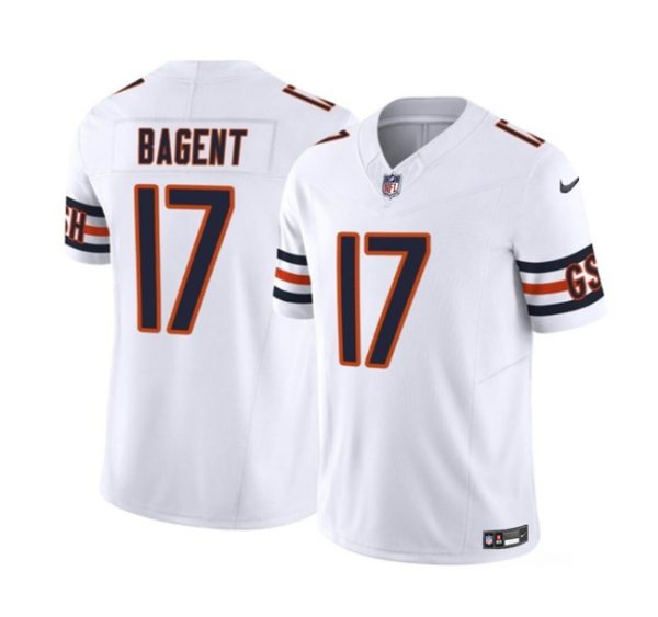 Men Chicago Bears #17 Tyson Bagent White 2023 F.U.S.E. Vapor Untouchable Limited Football Stitched Jersey