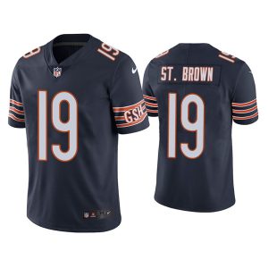 Men Chicago Bears #19 Equanimeous St. Brown Navy Vapor untouchable Limited Stitched Jersey