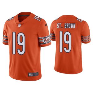 Men Chicago Bears #19 Equanimeous St. Brown Orange Vapor untouchable Limited Stitched Jersey